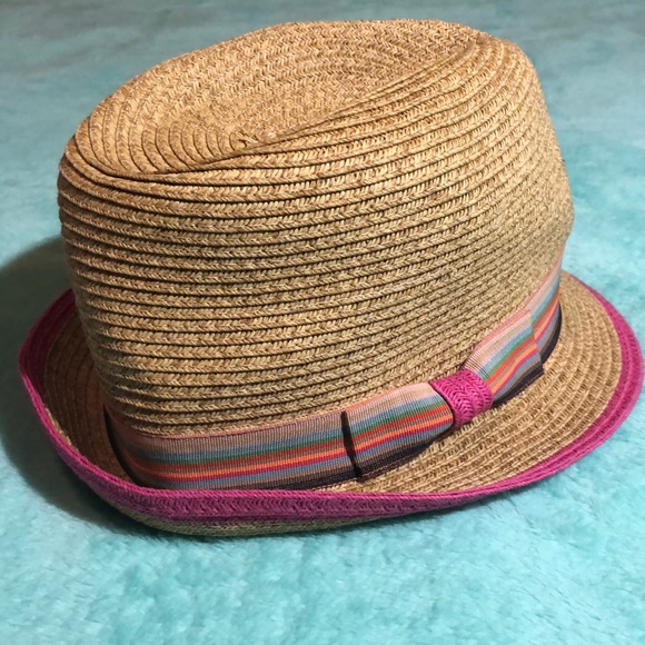 Tweed woven Fedora Hat (with ribbon and a bow!) - Picture 2 of 4